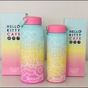 NEW Hello Kitty Cafe Thermal Bottle Set